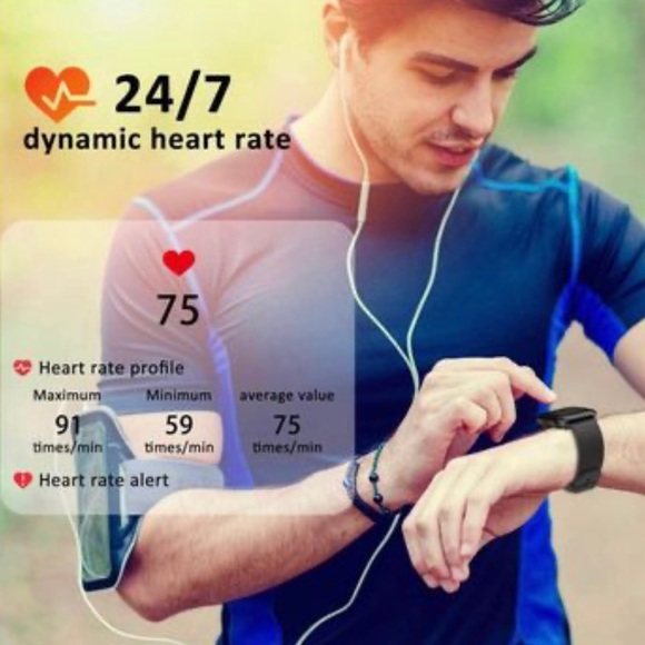 Fitness Tracker, Health & Fitness Watch with Blood Pressure Heart Rate Monitor - Picture 3 of 8